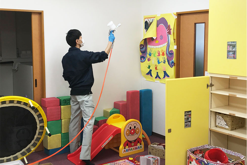 イオニアミストプロ児童養護施設きずな様施工写真