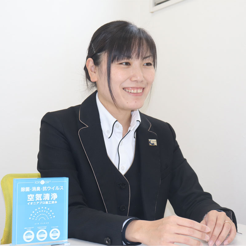 イオニアミストPRO施工はやぶさ交通代表取締役塙尚恵様